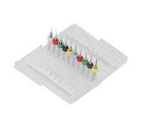 NDNCZDHC 10 PCS 1/8 Drill Bits Set, Dia 0.12 x 1.5in L Tungsten Steel Twist Drill Bit for 3D Printer Nozzles (0.3-1.2mm)