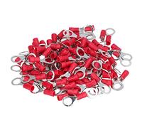 NDNCZDHC 100Pcs Ring Terminal AWG12-10 Insulated Crimp Wire Connector Set Kit for Equipment