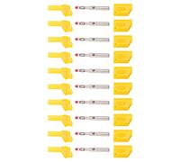 NDNCZDHC 10Pcs 4mm Banana Plugs, Safety Insulated Multimeter Test Leads Stackable Connectors Banana Jack Adapters (Gialla)