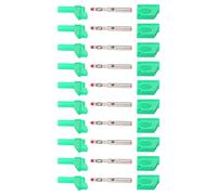 NDNCZDHC 10Pcs 4mm Banana Plugs, Safety Insulated Multimeter Test Leads Stackable Connectors Banana Jack Adapters (Verde)