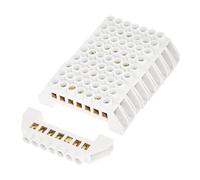 NDNCZDHC 10pcs 7-Hole Bridge Design Electrical Distribution Wire Screw Brass Terminal Block Connectors