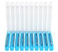 NDNCZDHC 10Pcs Straight Flute Tap Drill M2 x 0.4 H2 HSS W6542 High Speed Steel Bottom Machine Hardware Tools