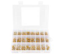 NDNCZDHC 1200PCS Condensatore ceramico a 24 valori, condensatore ceramico monolitico 10pf a 10uf con scatola di immagazzinaggio per elettronica hobby 50V