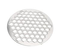NDNCZDHC 13.2in produttore di pelmeni russi, 61 buchi in lega gnocchi alluminio stampo, strumento di creazione ravioli metallici, taglierina gnocchi fatti a mano