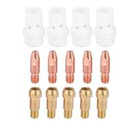 NDNCZDHC 14pcs Contact Tip Gas Diffuser Tip Holder Set for Binzel 36KD MIG Welding Torch (Conductive tip 1.6mm)
