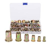 NDNCZDHC 150pcs Galvanized Rivet Nut Set Mixed Insert Fastener Rivet Nut Threaded Hardware Parts