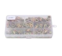 NDNCZDHC 160pcs / box Mixed Zinc Plated Carbon Steel Rivet Nut Threaded Rivet Insert Nut m3/4/5/6/8/10