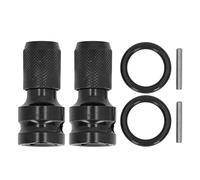 NDNCZDHC 2 set di adattatori per prese, adattatore per chiavi a percussione con attacco quadrato da 1/2 pollici a 1/4 pollici con codolo esagonale con convertitore mandrino