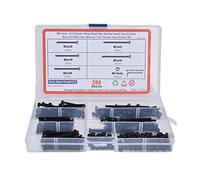 Ndnczdhc 200pcs kit di assortimento del bullone del dado esagono, testata esagonale M3 Assortimento di bulloni metrici con chiavi (Grado 12,9 Acciaio al carbonio)
