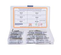Ndnczdhc 200pcs kit di assortimento del bullone del dado esagono, testata esagonale M3 Assortimento di bulloni metrici con chiavi (Acciaio inossidabile A2)