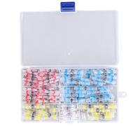 NDNCZDHC 200Pcs Solder Seal Wire Connectors Heat Shrink Cable Butt Splice Water proof Insulated 2:1 Ratio