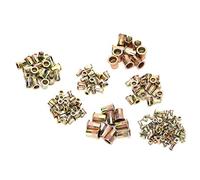 NDNCZDHC 220pcs Color Plated Zinc Rivet Nut Mixed M3/4/5/6/8/10/12 Insert Nutserts Assortment Kit