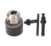 NDNCZDHC 3-16mm Drill Chuck Adapter, 1/2-20UNF Key Type Drill Adapter Kit 1 / 2in Socket Square Hex Handle 3 Jaw Chuck