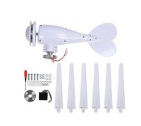 NDNCZDHC 300W Wind Turbine Generator 6 Blades Low Speed Start Water Proof Wind Turbine Kit for Homes Farms RVs Boats