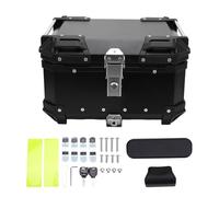 NDNCZDHC 32L Motorcycle Top Box with Safety Lock Quick Release Universal Fit Water resist Motorcycle Trunk Luggage Top Case (Black)