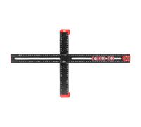 NDNCZDHC 4 in 1 Drilling Positioning Ruler 60cm Adjustable Multi Angle T Square with 3 Sliders for Woodworking Installation Black