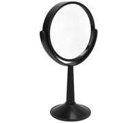 NDNCZDHC 4 Inch Round Convex Glass Mirror, 360 Degree Glass Lens Flexible Experimental Concave Mirror, Black ABS Frame