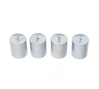 NDNCZDHC 4 Pcs Hooked Weight Set, 200g Laboratory Weighted Hook Chrome Steel Hook Calibration Weight Set for Experiments