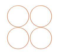 NDNCZDHC 4PCS 18 Inch Wheel Rim Protectors Self Adhesive ABS Scratch Protection Wheel Rim Guard Orange