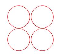 NDNCZDHC 4PCS 21 Inch Wheel Rim Protectors Self Adhesive ABS Scratch Proof Wheel Rim Guard Red