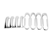 NDNCZDHC 4PCS Chrome Door Handle Cover Anti Scratch Car Left Right Side Handle Cap Replacement for RAM 1500 2500 3500