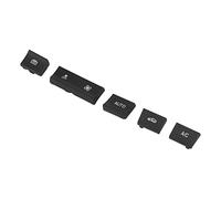 NDNCZDHC 5 Pcs AC Heater Button Switch Cover Heater Climate Control Button Stickers Replacement for 1 2 3 4 Series F model