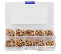 NDNCZDHC 500PCS Condensatore ceramico monolitico, 10 valori 10pf a 680pf Condensatore ceramico a bassa frequenza ±10% deviazione consentita 50v