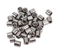 NDNCZDHC 50PCS M8 Coupling Nut, M8x1.25 12 L12mm 304 Stainless Steel Round Coupling Nut for Camera Pan