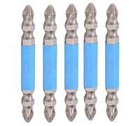 NDNCZDHC 5PCS 65MM Magnetic Double Head Screwdriver Bits Electric Cross Screw Driver Head