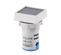 NDNCZDHC AC20-500V LED Indicator Light Mini Digital LED Display Voltmeter Square Signal Lamp (Blu)