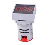 NDNCZDHC AC20-500V LED Indicator Light Mini Digital LED Display Voltmeter Square Signal Lamp (Rossa)