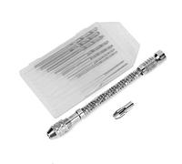 NDNCZDHC Aluminum Alloy Semi - Automatic Twisted Hand Drill with 10 Drill Bits for Woodworking Model Making