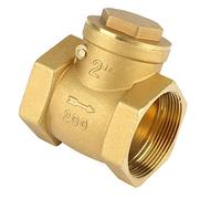 NDNCZDHC Brass Check Valve, DN50 2in Female Thread Swing Type One Way Water Non Return Check Valve 232 PSI for Water System