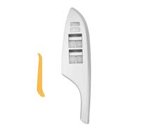 NDNCZDHC Car Window Switch Trim Bezel Silvery Armrest Glass Lift Switch Panel Cover for Corolla 2007 to 2013 (Front Left)