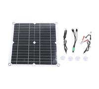 NDNCZDHC Caricatore da Pannello Solare da 12 W 12 V con Ventosa, Porta di Uscita USB A, Caricatore Solare Portatile in silicio monocristallino per Fotocamera con Ventola