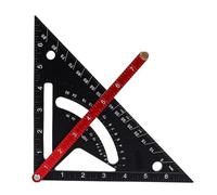 NDNCZDHC Carpenter Square Bidirectional Adjustable Locating Rod Double Sided Scale Multi Functional Aluminum Alloy Triangle Ruler for Woodworking