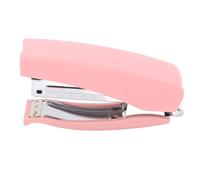 NDNCZDHC Ceroggettista desktop ergonomico, 20 fogli, 2 modalità vincolanti, pinzatrice portatile per la classe scolastica per le aule scolastiche (Rosa)