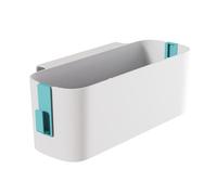 NDNCZDHC Cestino portaoggetti da appendere al comodino con 2 ganci, ABS accanto al contenitore organizer per letto a castello in dormitorio Collage, per telecomando, telefono (Verde)