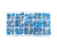 NDNCZDHC Condensatore ad alta tensione 300 pezzi, 15 valori di dimensioni diverse con kit di assortimento condensatori a scatola trasparente per l'elettronica automobilistica
