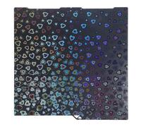 NDNCZDHC Foglio effetto PEH 256 x 268 mm con trama a doppia faccia Sweetheart Motivo a goccia d'acqua Smontaggio Piastra costruzione flessibile per stampante 3D compatibile con 3