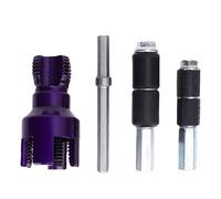 NDNCZDHC G3/4 Internal and External Pipe Threader G3/4 G1/2 Water Stop Needle Dual Functions PVC Pipe Thread Cutting Tool for Power Drill