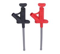 NDNCZDHC Gancio per test multimetro 2PCS, Sonda flessibile per clip con gancio per test Sonda per test flessibile con jack a banana da 4 mm