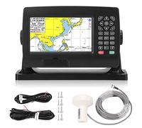 NDNCZDHC GPS Chart Plotter Navigatore Satellitare Transponder con Antenna GNSS Dual Map System IPX6 Impermeabile Per Marine Boat