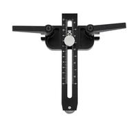 NDNCZDHC Guida per sagoma per taglierina a nastro/tavolo, scale doppie metriche/imperiali, rotolo, compatibile con fessure a T 3/4x3/8 e 3/8x1/4 pollice (Nero)