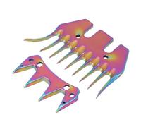 NDNCZDHC High Carbon Steel Sheep Shears Blade,0.4in Tooth Space Electric Scissors Replacement Blade for Trimming Dense Wool