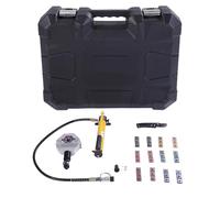 NDNCZDHC Hydraulic AC Hose Crimper Kit with 12 Dies Manual Handheld AC Crimping Tool for Car Air Conditioning Hose Repair