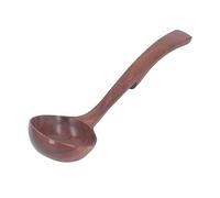 NDNCZDHC Mesto di legno per zuppa, cucchiaio mestolo in legno massello con gancio posteriore, comodo a ginnastica per il ristorante di hotel a casa (Stile 2)
