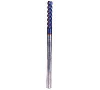 NDNCZDHC Milling Cutter Blue Nano Coated Tungsten Steel Flat Head Milling Cutter 4 Flute HRC65 Degree (5x15x6Dx100L)