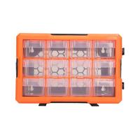 NDNCZDHC Organizzatore delle parti del cassetto, 12 cassetti 295x195x165mm/11,6x7,7x6,5 in armadietto impilabile dello strumento di stoccaggio del mestiere