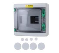 NDNCZDHC Outdoor Water Proof Distribution Box Electrical Junction Box IP66 Protecting with Transparent Cover 8 Circuits Industrial Use